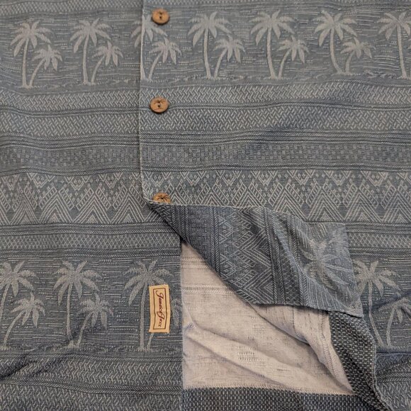 Jamaica Jaxx 100% Silk Sz XL Men's Tan AOP Floral Button Up Casual Hawaiian - Picture 9 of 10